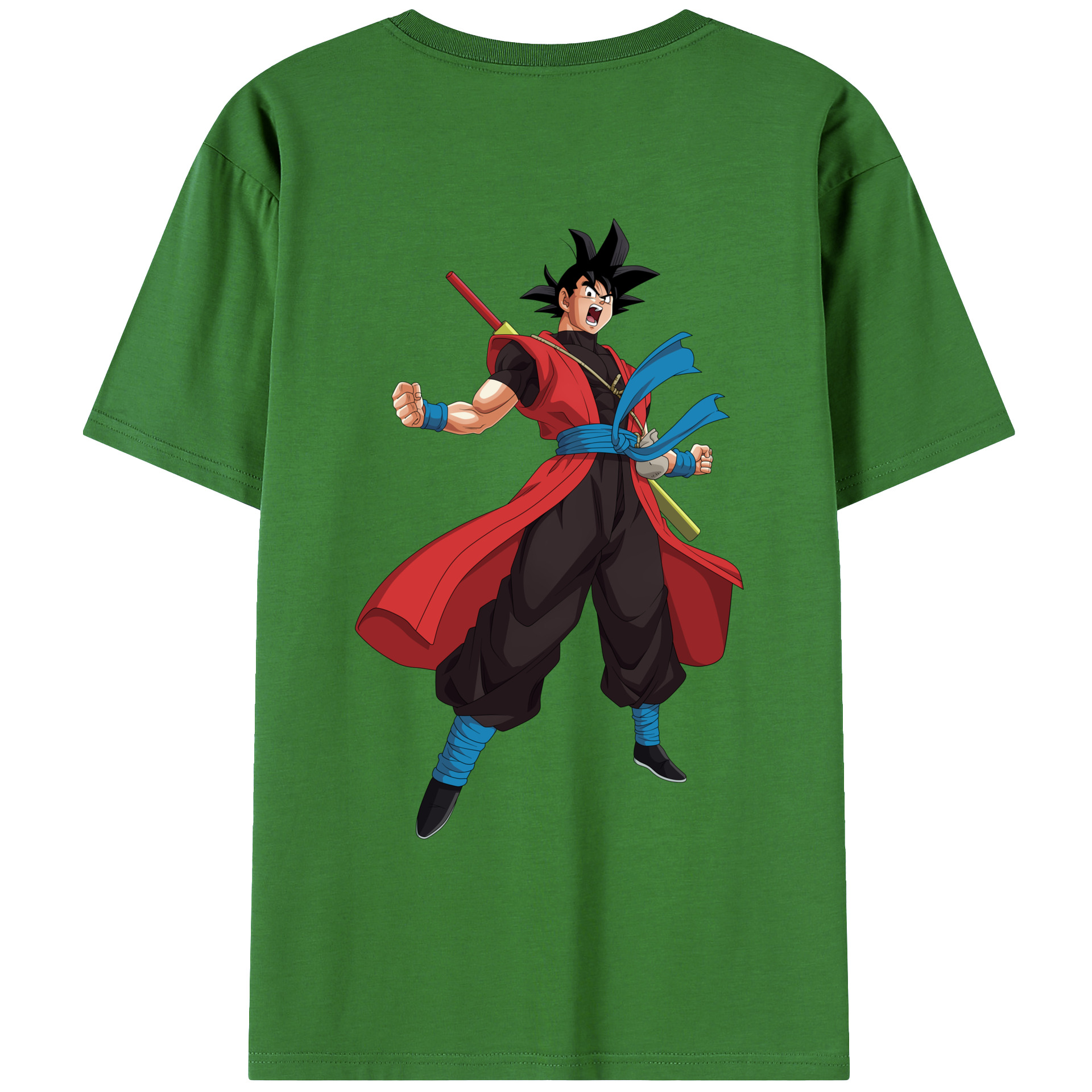 （画像用） ドラゴンボール 孫悟空（そん ごくう）Son Goku カカロット DRAGON BALL Kakarotto レディース半袖Tシャツ(バックプリント)